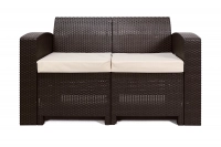 Rattan premium, диван двухместный, венге (2-х местная подушка)